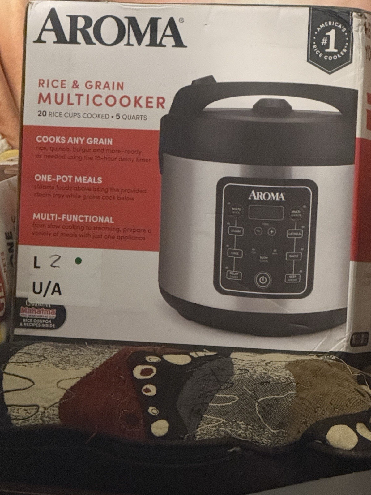 AROMA® Professional 20-Cup (Cooked) / 5Qt. Digital Rice & Grain Multicooker, New