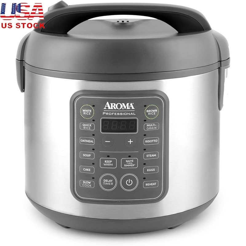 Digital Rice Cooker 15 Modes Smart Steamer Easy Clean Family Size Slow Cook New