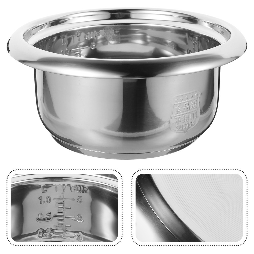 Steel Rice Cooker Insert Aroma Stainless Inner Pot Household Cooking