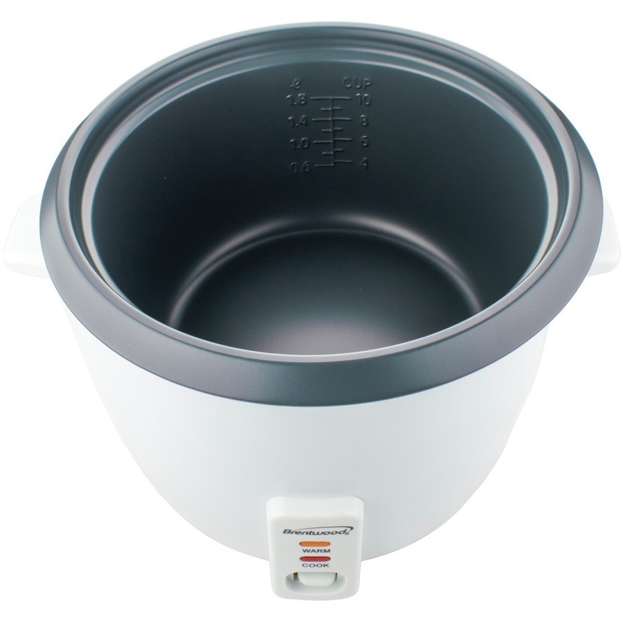 Brentwood Appliances TS380S 10 Cup Rice Cooker With Steamer White
