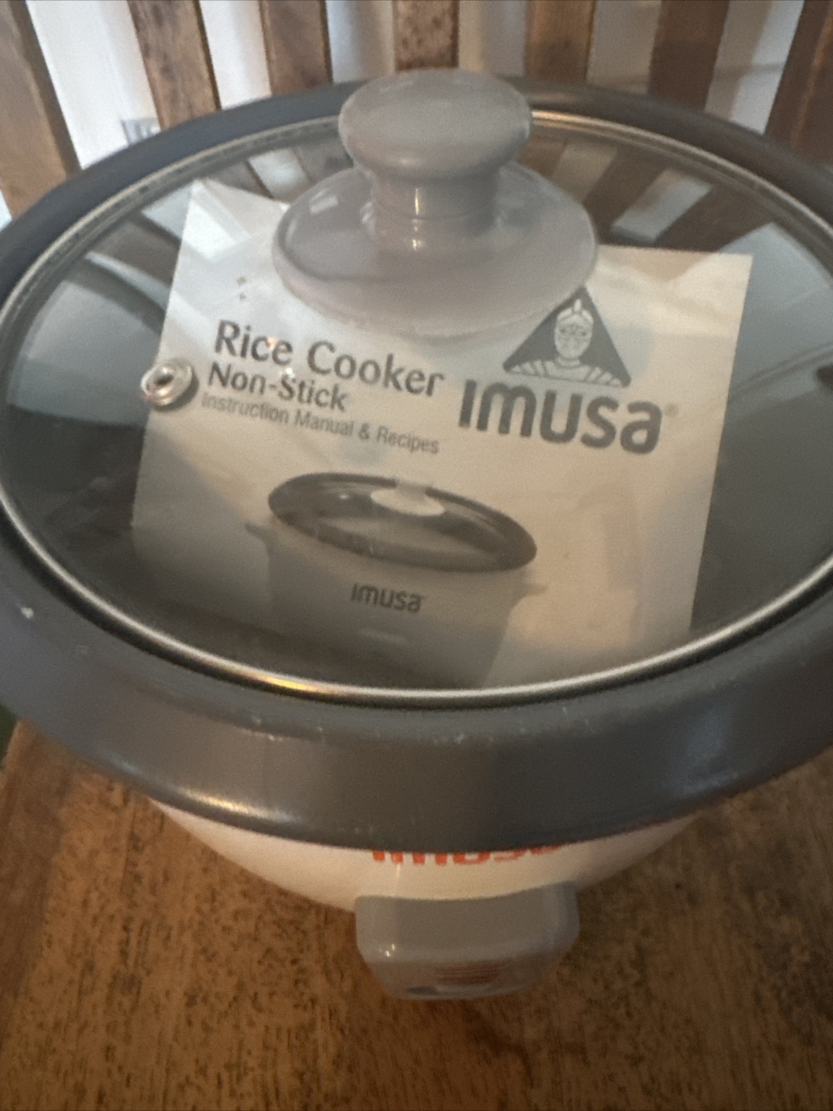 Imusa 5 Cup Rice Cooker Non- Stick Model No. GAU-00004