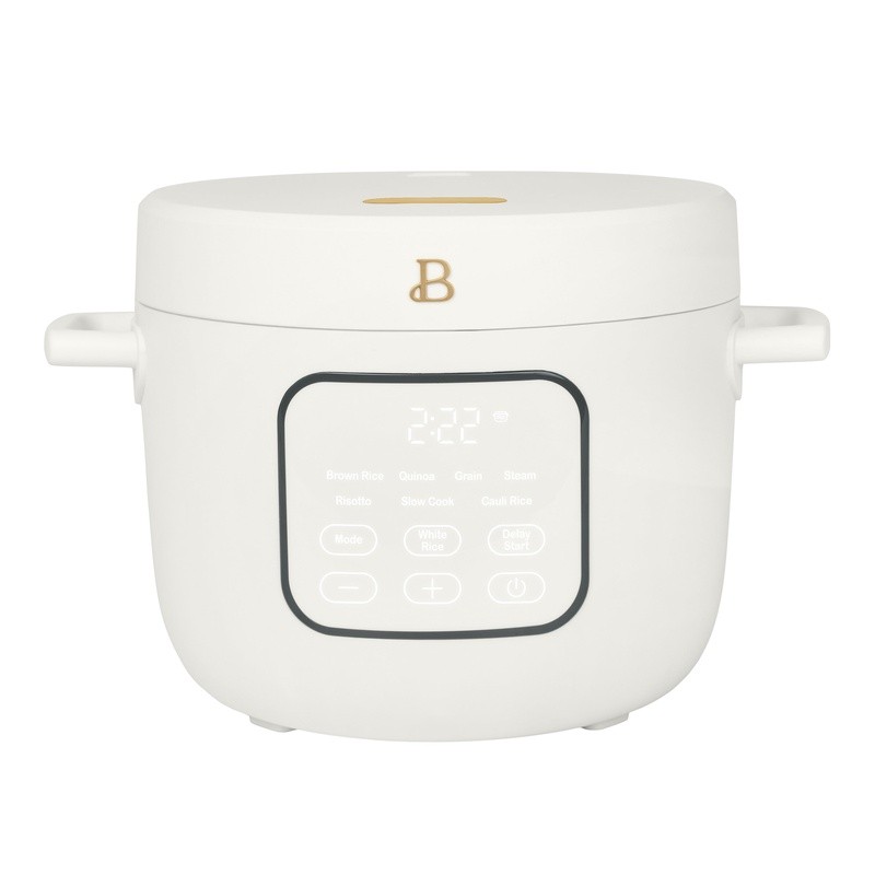 14 Cup Rice Cooker W/ 8 Presets Nonstick Inner Pot Steamer Tray Dishwasher Safe