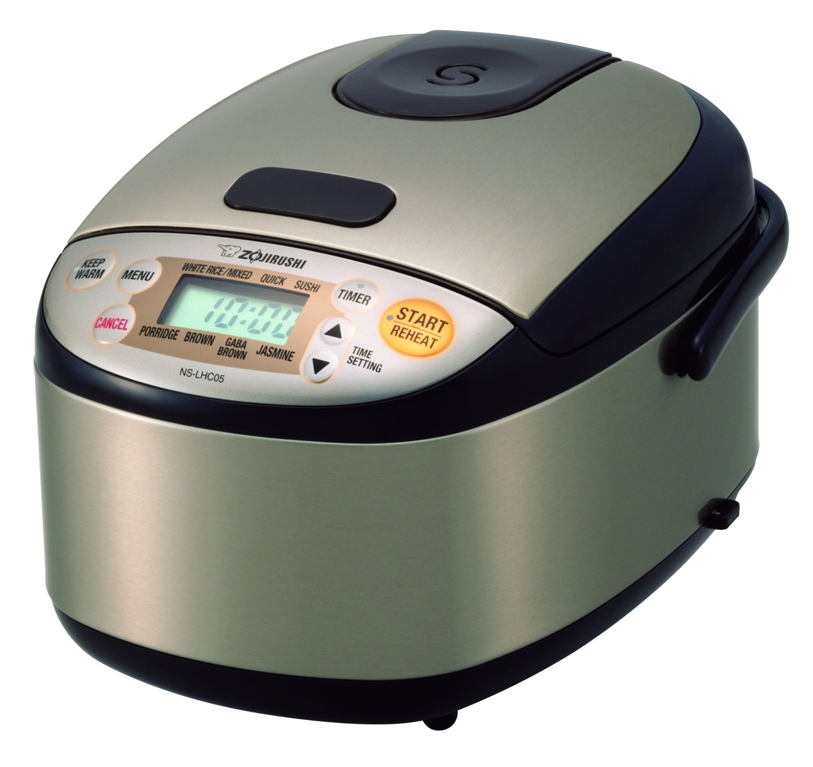 NS-LHC05 Micom Rice Cooker & Warmer, Stainless Dark Brown, 3 Cups Uncooked