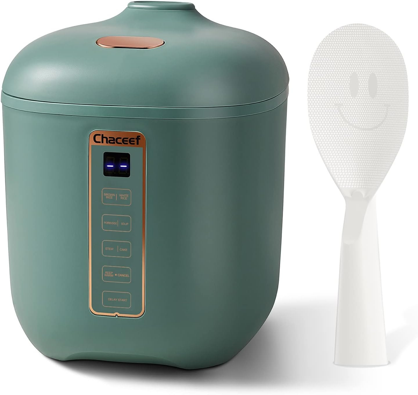 Mini Rice Cooker 2 Cups Uncooked, 1.2L Rice Cooker Small, Portable Non-Stick Sma
