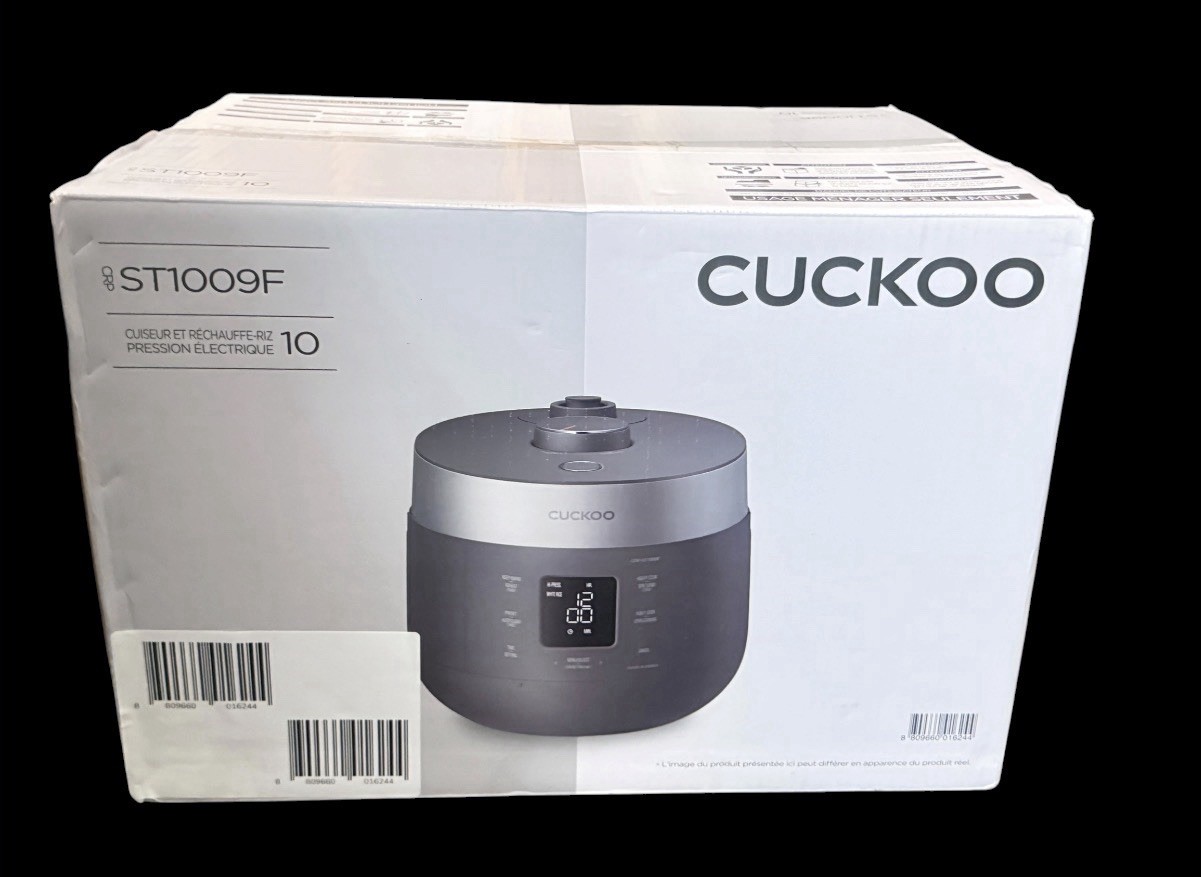 CUCKOO Twin Pressure Rice Cooker 10-Cup Uncooked / 20-Cup Cooked CRP-ST1009FG)