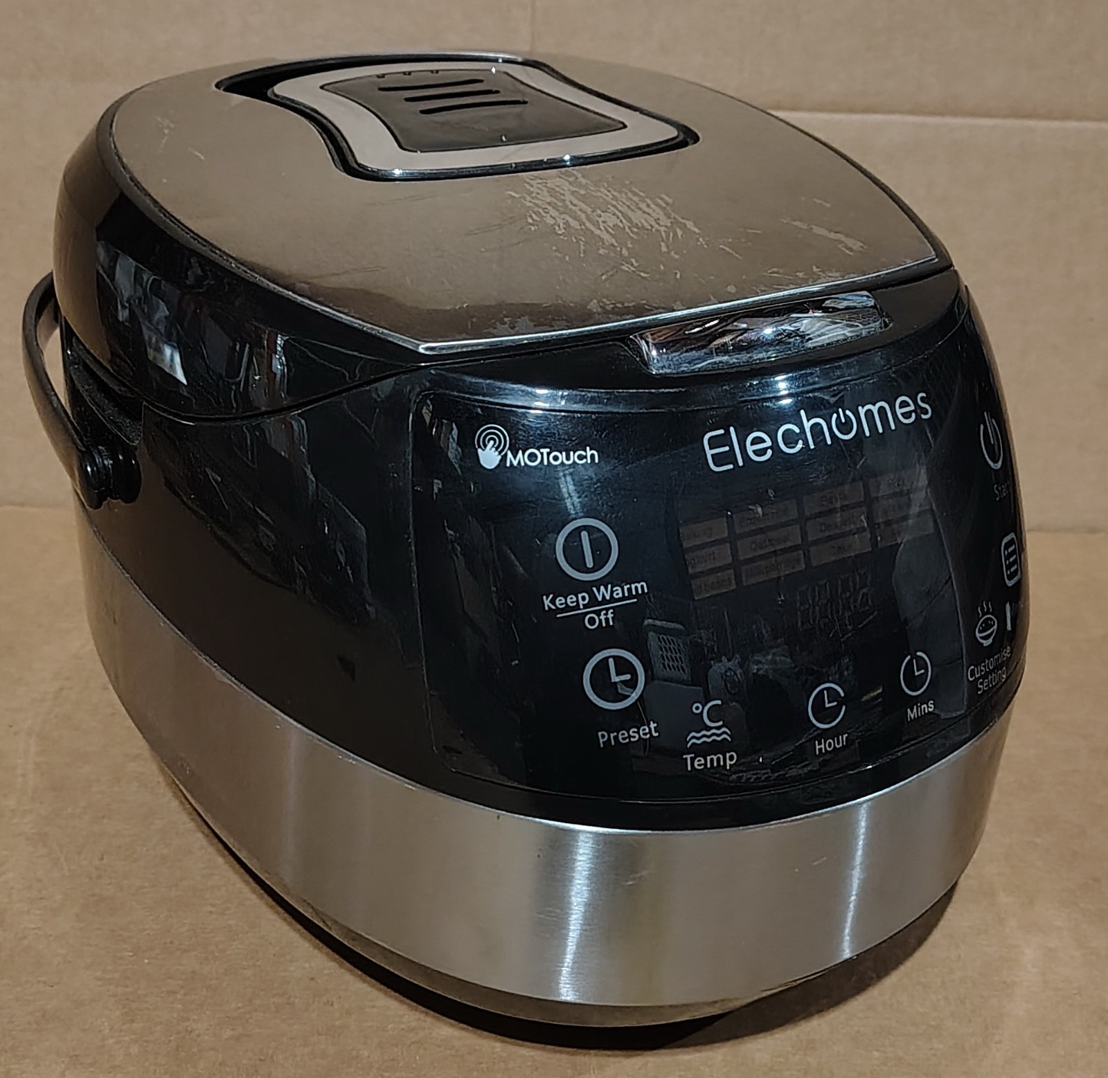 Elechomes LED Touch Control Rice Cooker, 16-in-1 Multi-function Cooker CR502