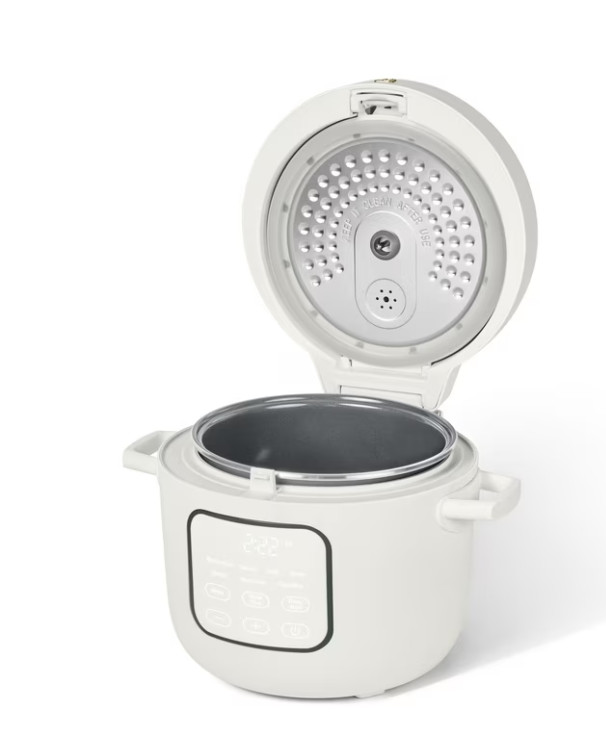 Beautiful 14 Cup Cooked, 6 Cups Uncooked Electric Rice Grain Cooker,White Icing