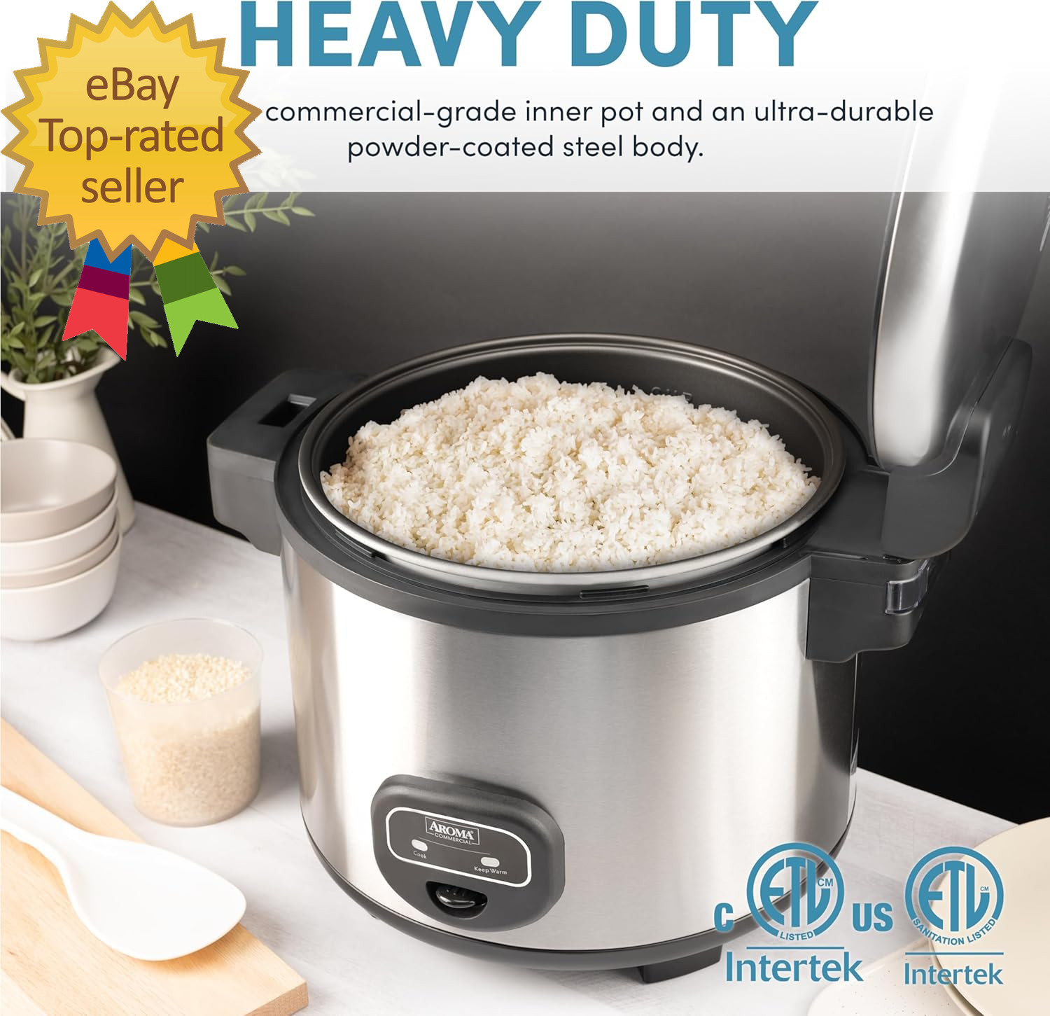Housewares 60-Cup (Cooked) (30-Cup UNCOOKED) Commercial Rice Cooker