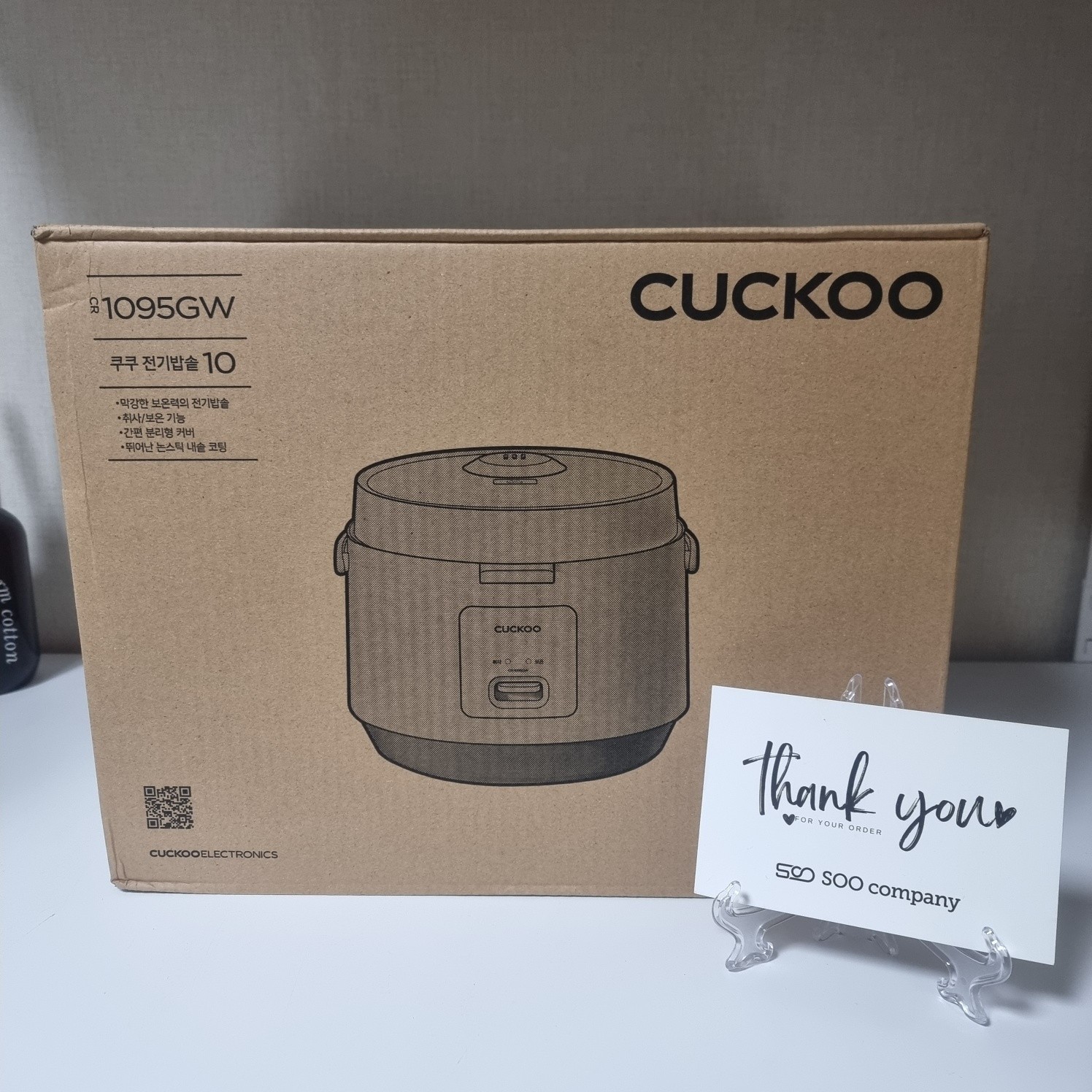 CUCKOO 10-Cup Large Capacity Electric Rice Cooker Warmer CR-1095GW / Express