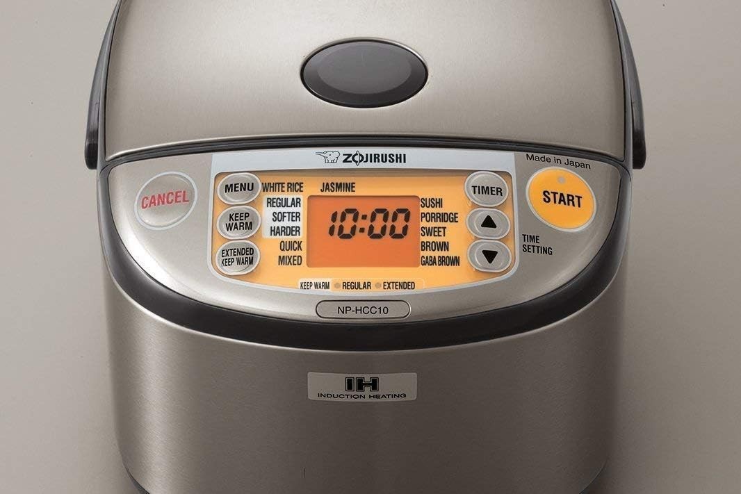 NP-HCC10XH Induction Heating System Rice Cooker and Warmer, 5.5-Cup, Stainless D