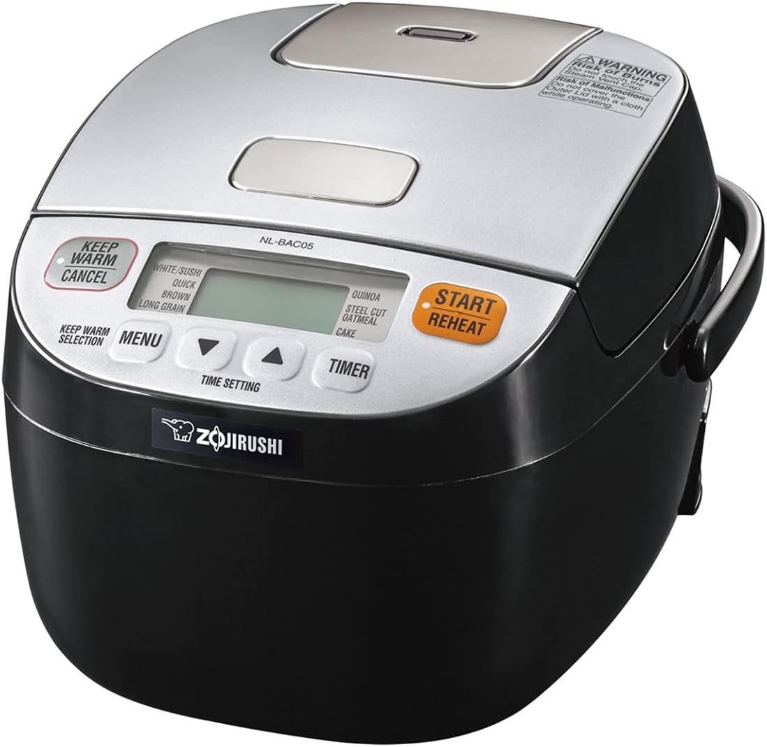 Zojirushi Micom Rice Cooker And Warmer Silver Black NL-BAC05SB