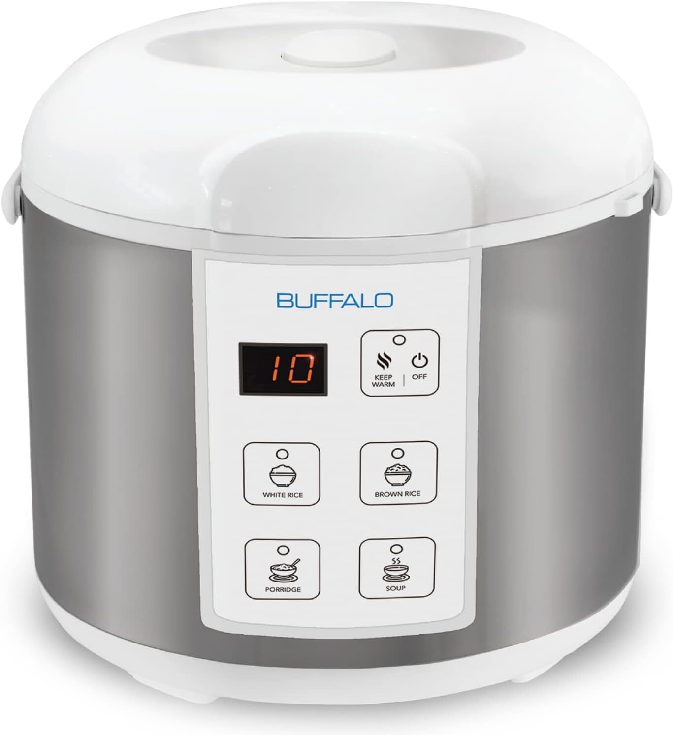 Buffalo Classic Rice Cooker with Clad Stainless Steel Inner Pot – Electric Rice