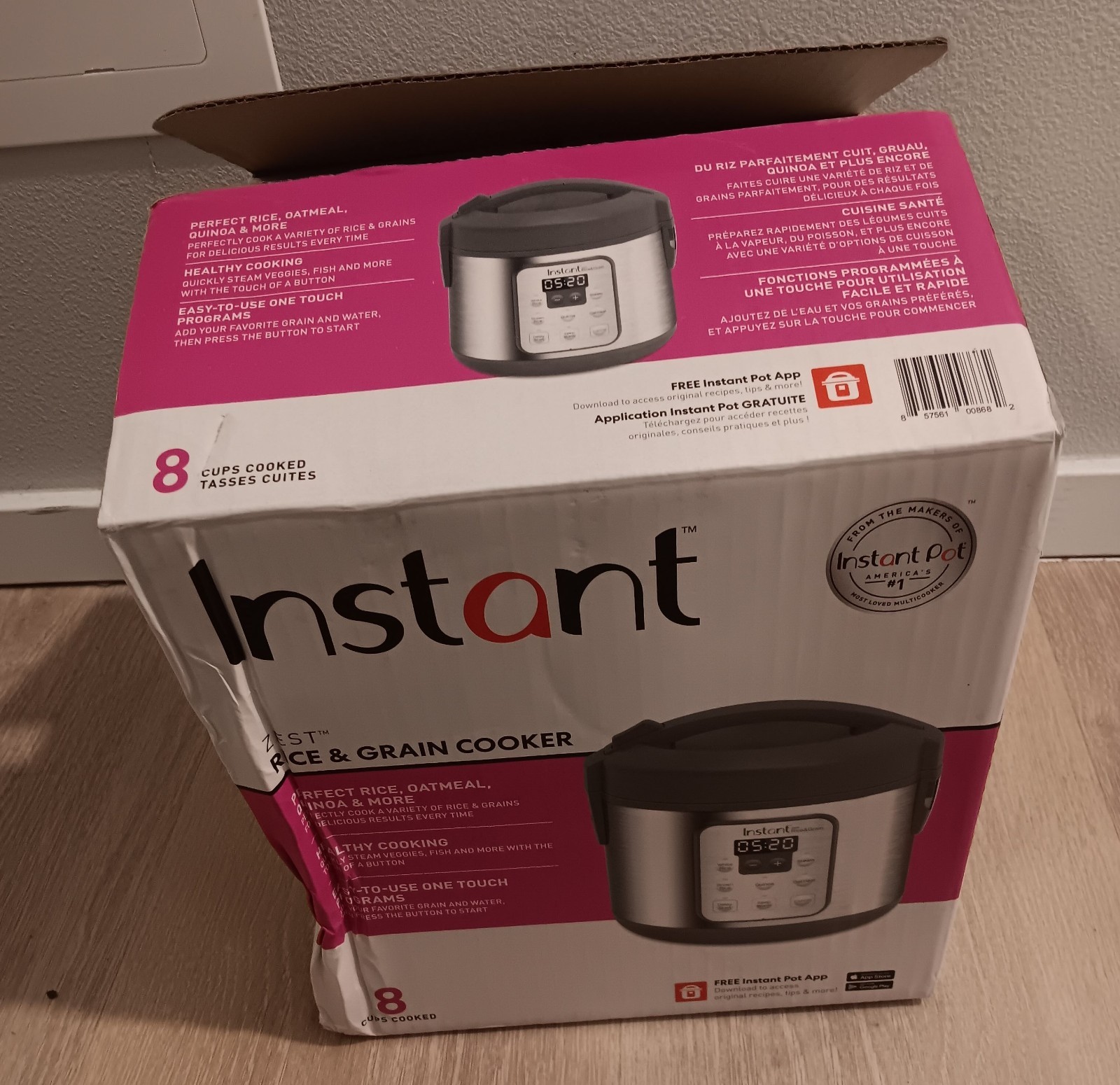 Instant Pot Zest Plus 8-Cup Rice and Grain Cooker – Programmable