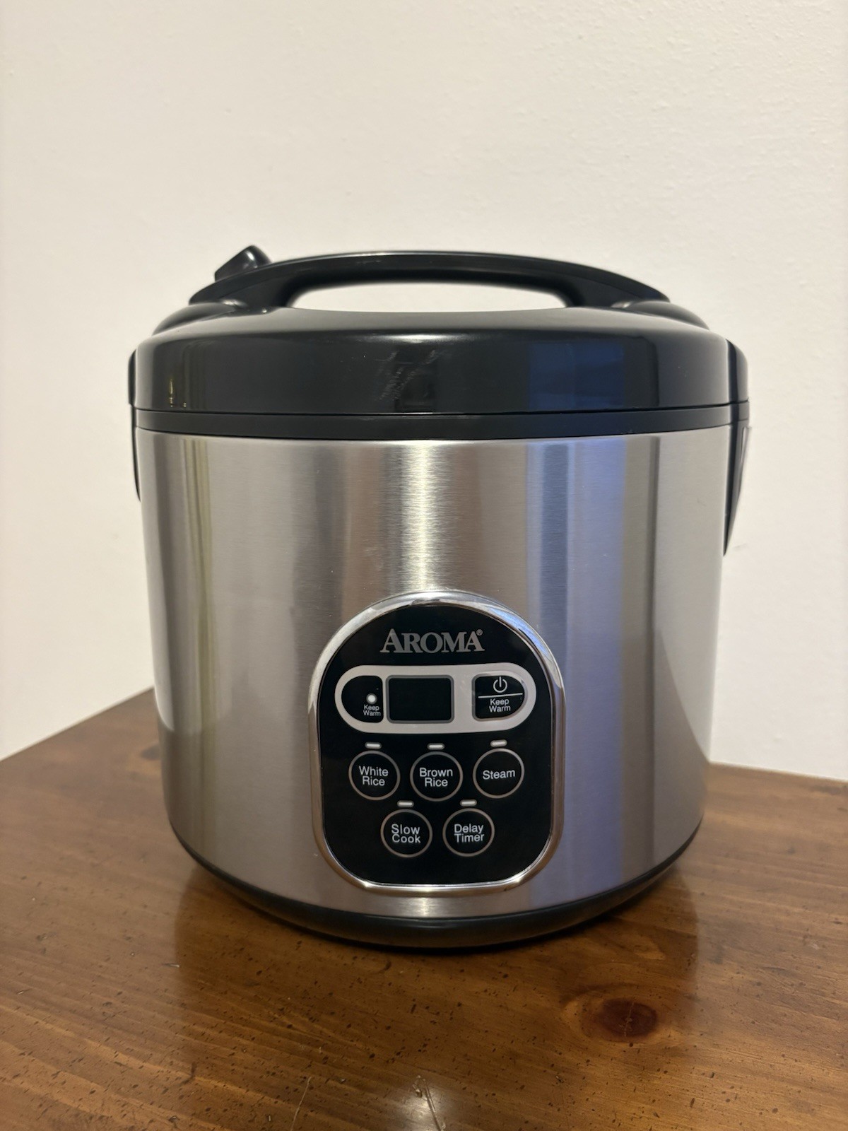 Aroma 10-Cup Electric Rice Cooker ARC-150SB Stainless Steel w/ Steam Tray
