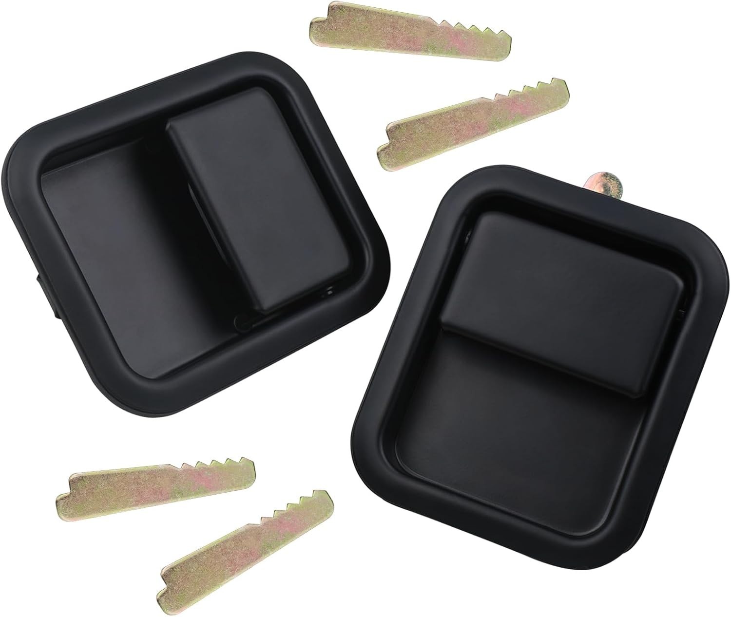Exterior Door Handles w/Keepers for Jeep Wrangler YJ TJ Full Doors 55176382AE