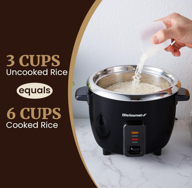 Arrocera Eléctrica 6 Tazas Olla Inoxidable para Sopas y Cereales