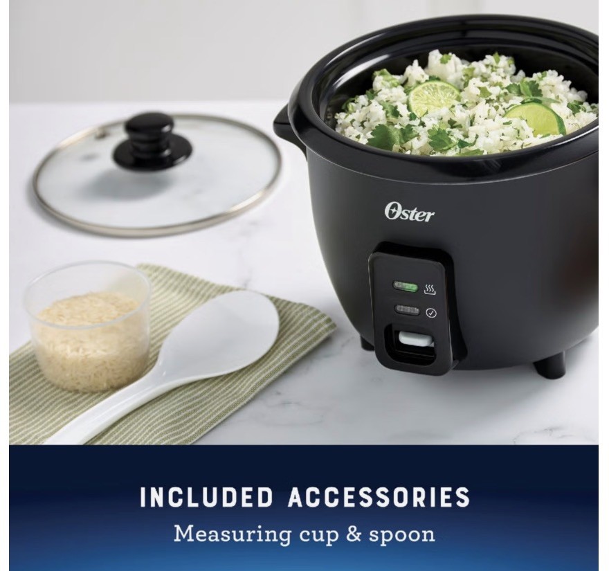 NEW Oster Nonstick DiamondForce Rice and Grain Cooker 6 cup CKSTRC6S-DM