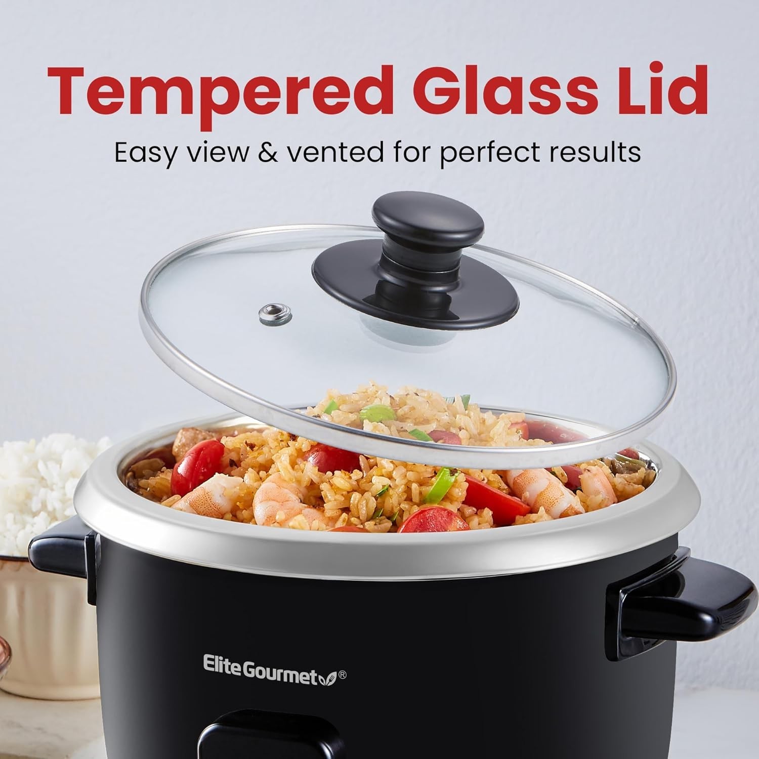 Electric Rice Cooker with Automatic Keep Warm Makes Soups, Stews, Grains, Hot…