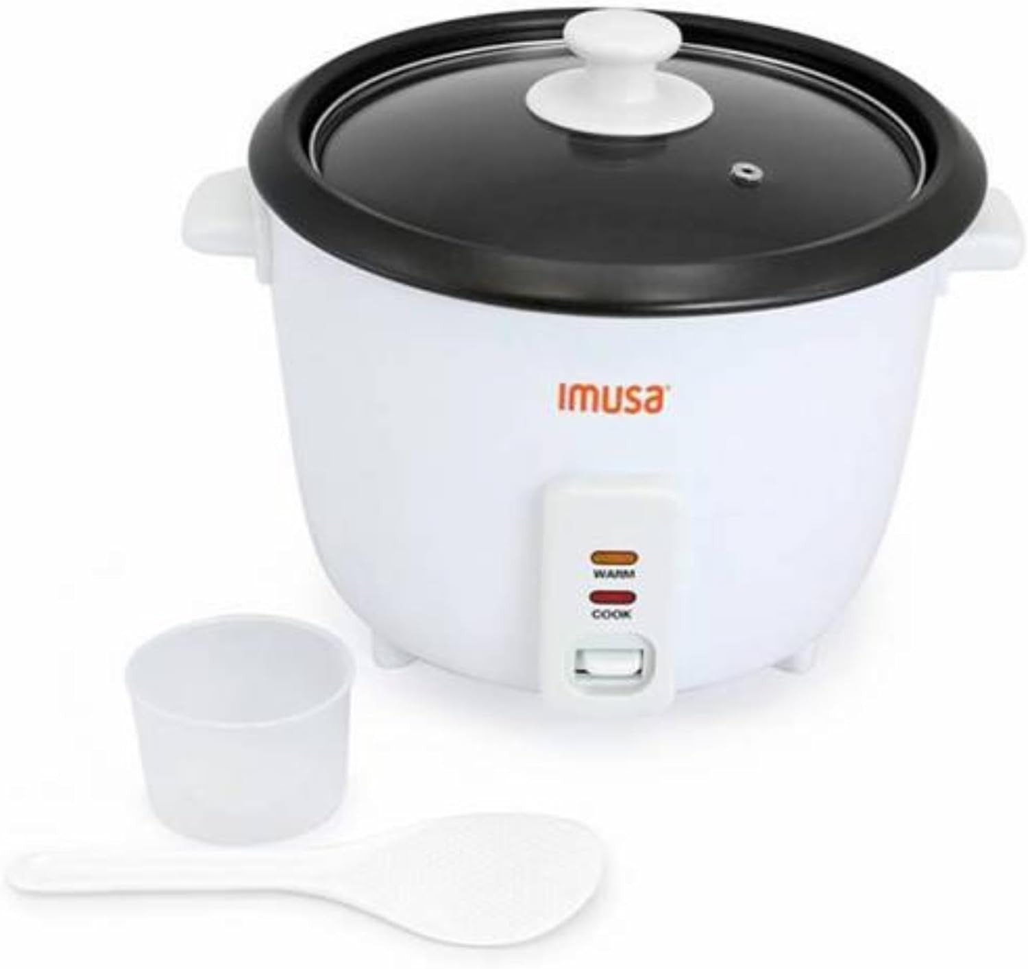 IMUSA USA GAU-00013 Electric Nonstick Rice Cooker 8-Cup (Uncooked) 16-Cup (Cooke