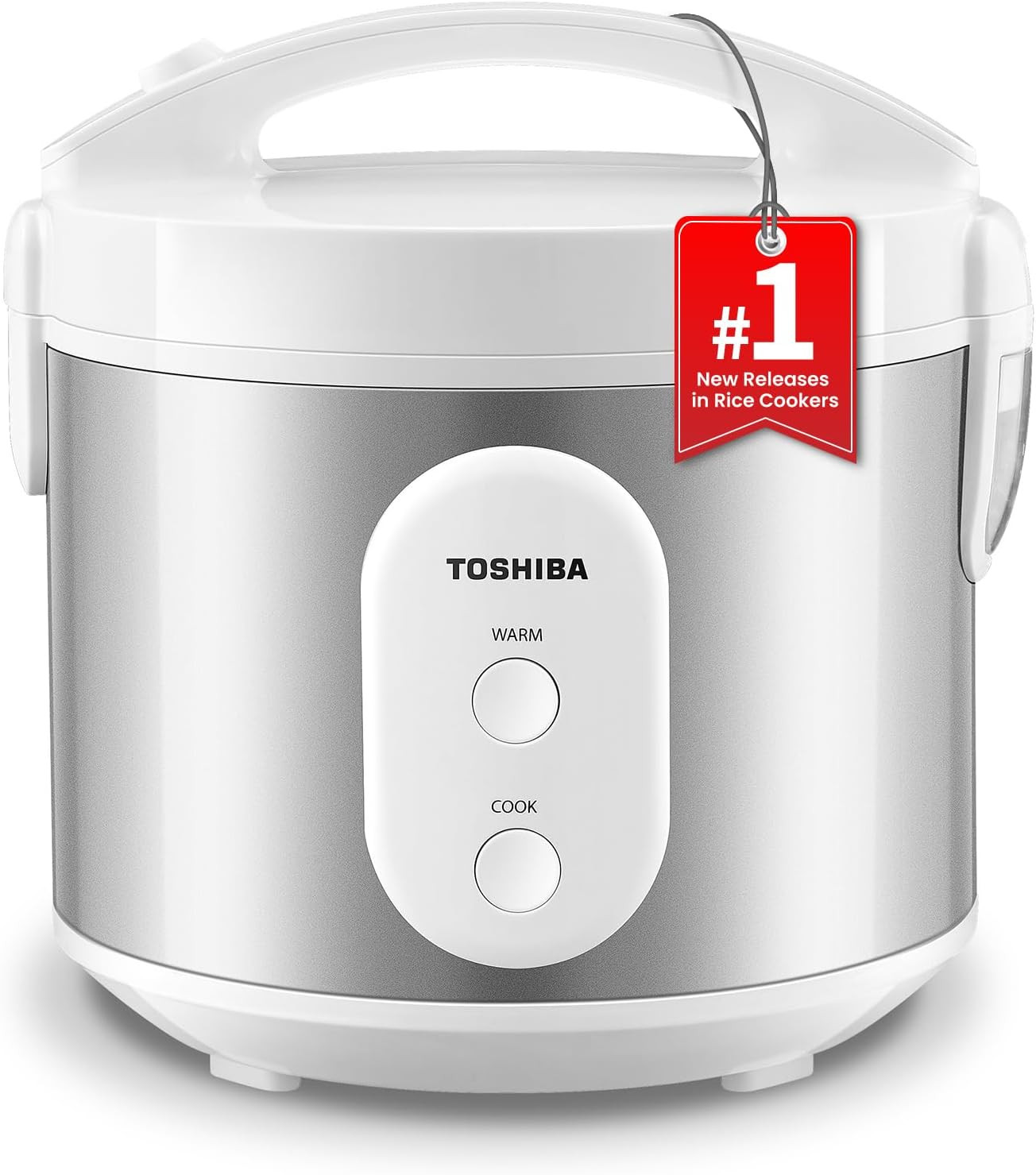 Rice Cooker & Steamer Simple 5.5 Cup(Uncooked) with Steaming Basket, Removable N