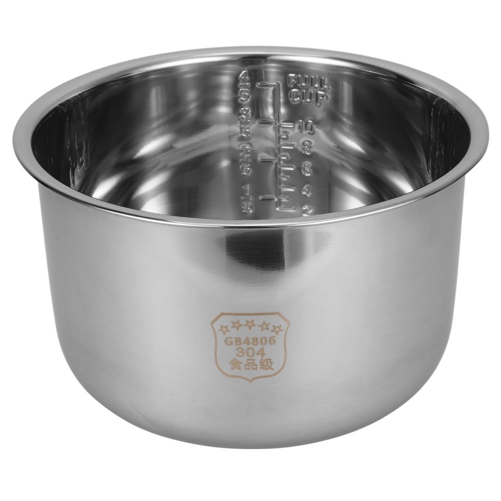 Rice Cooker Liner Large Stainless Steel Inner Bowl Aroma Replacement Pot